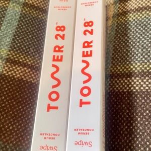 NEW Lot of (2)  Tower 28 Serum Concealer Full Size 6.5ml in 2.0 BU (Light/Ivory)
